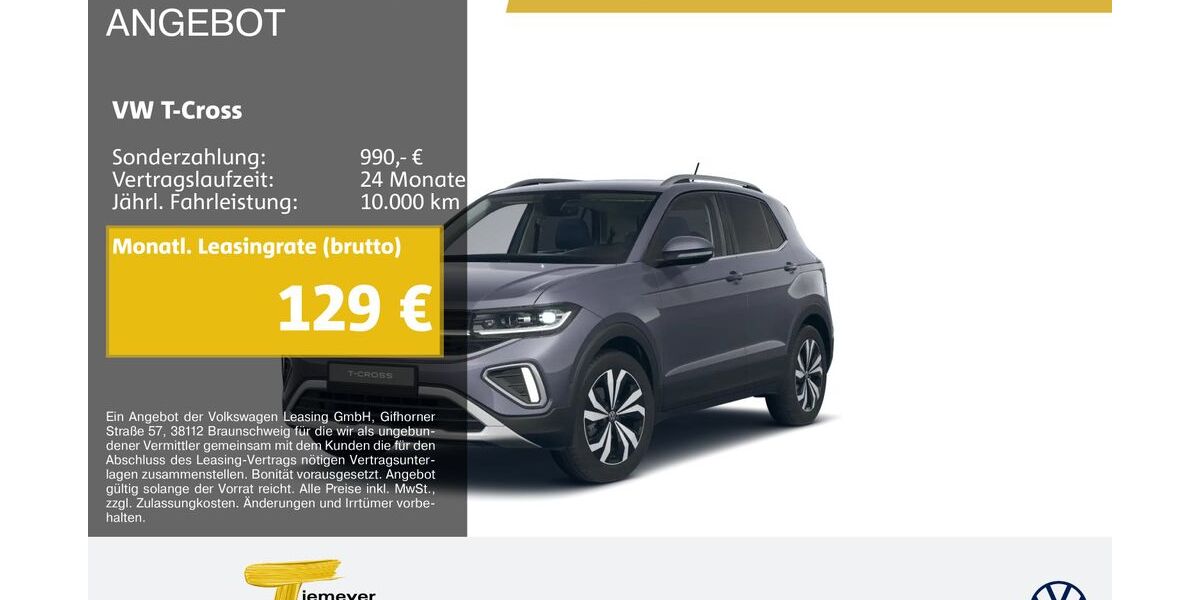 VW T-Cross 9.063 km 21.390 &euro; Bochum 44892