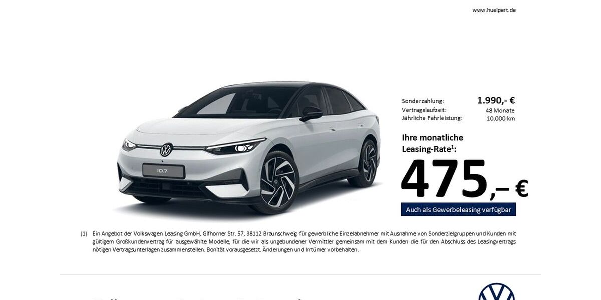 VW ID.7 11.330 km 50.477 &euro; Dortmund 44141