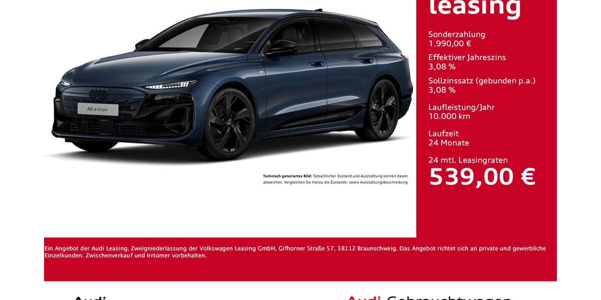 Audi A6 e-tron 8.485 km 61.875 &euro; Dortmund 44143