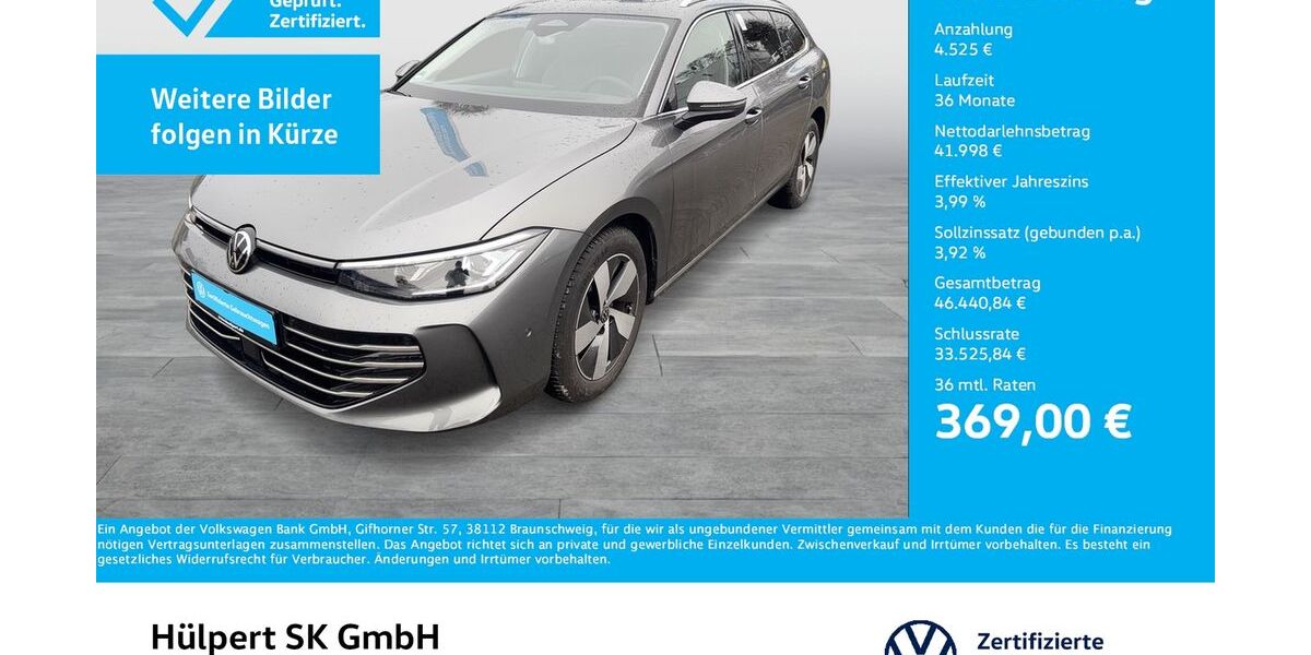 VW Passat Variant 6.528 km 44.722 &euro; Bergkamen 59192