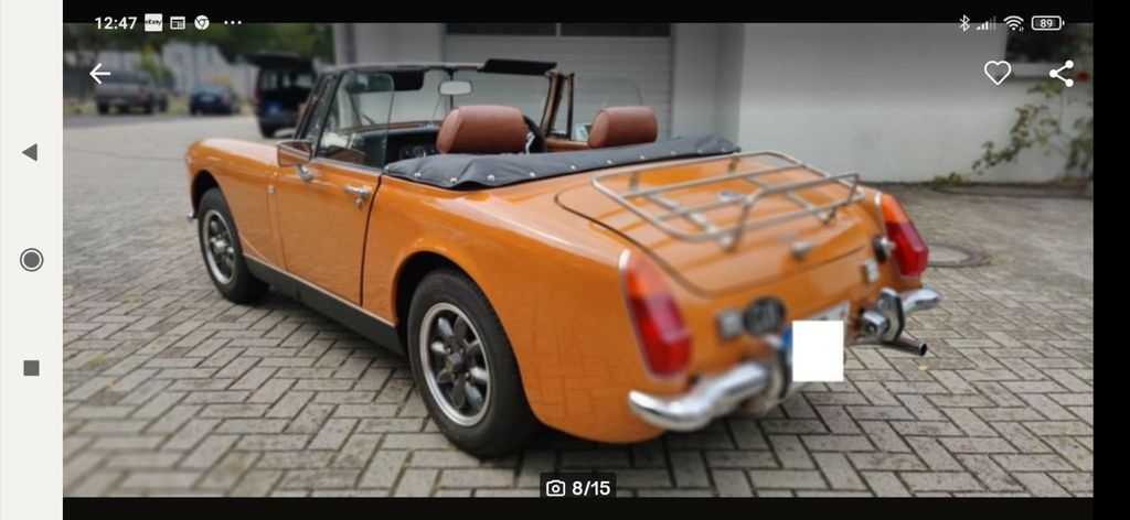 MG Midget 49.000 km 7.850 &euro; Gelsenkirchen 45886
