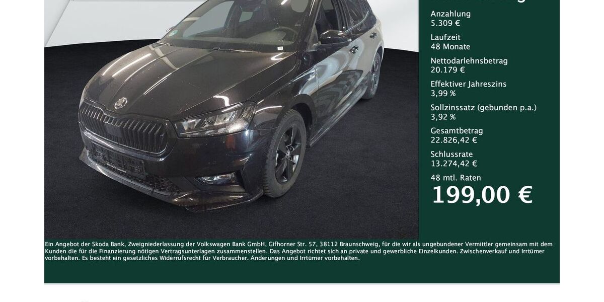 Skoda Fabia 12.452 km 25.488 &euro; Dortmund 44269