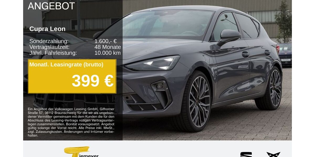 Cupra Leon 6.299 km 36.890 &euro; Recklinghausen 45663