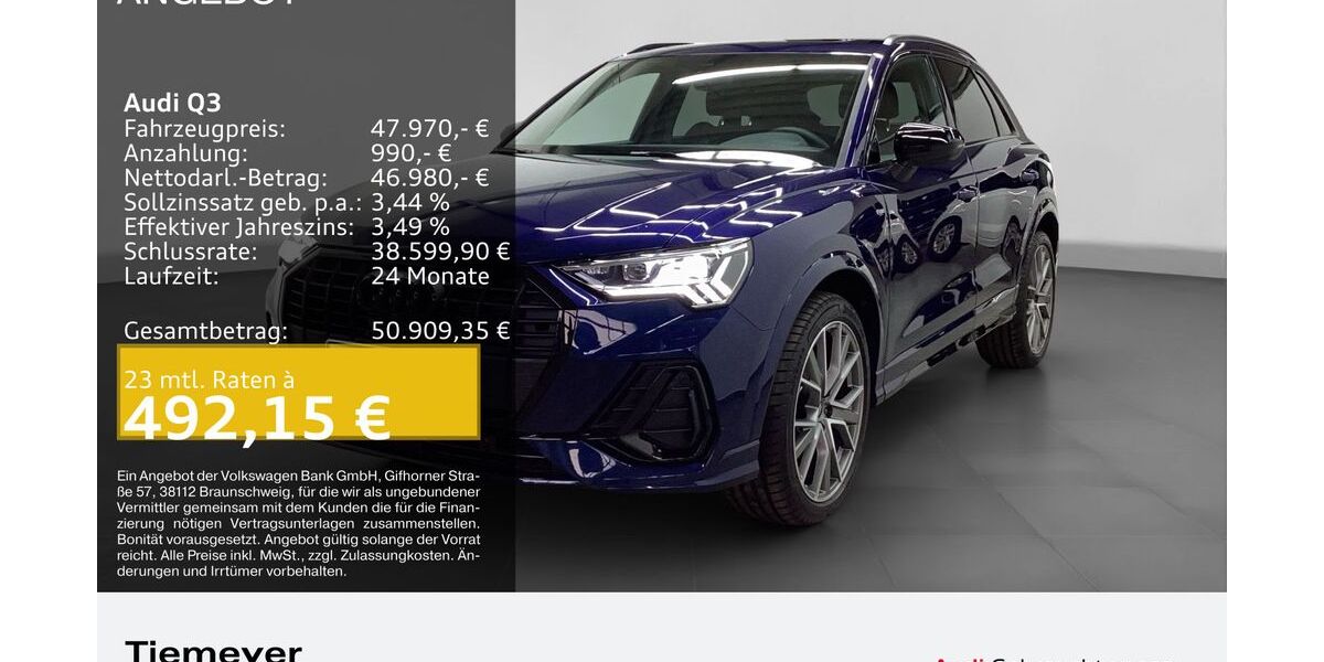 Audi Q3 8.847 km 47.330 &euro; Bochum 44809
