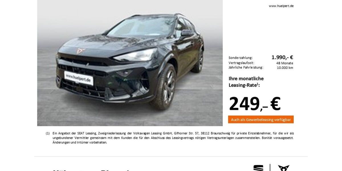 Cupra Formentor 15.851 km 33.147 &euro; Dortmund 44269