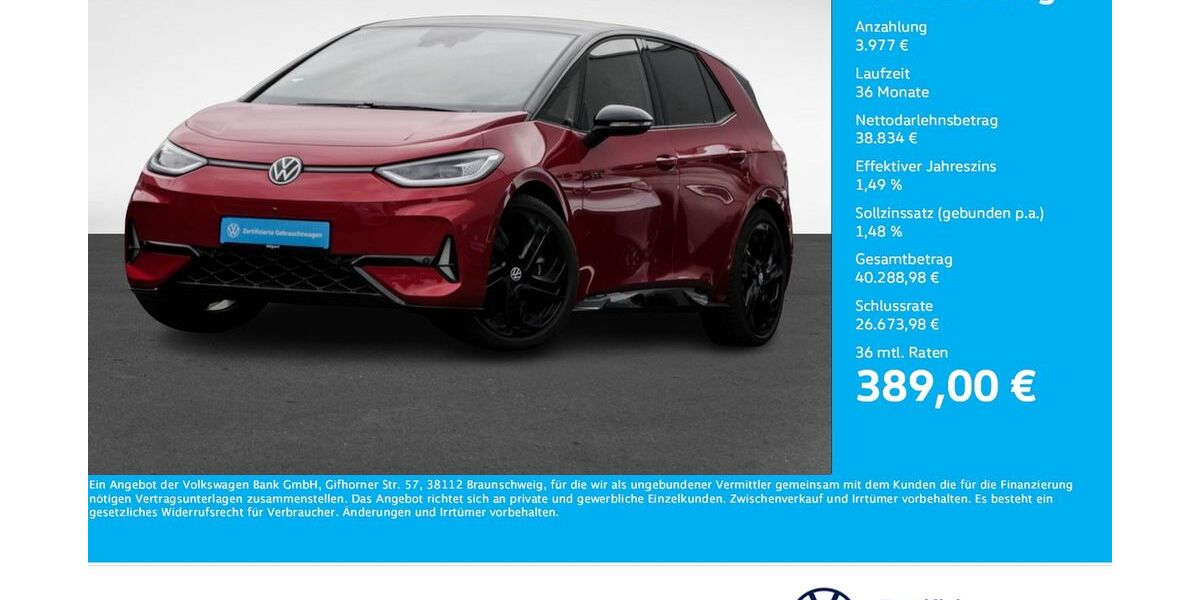 VW ID.3 15.308 km 39.988 &euro; Dortmund 44141