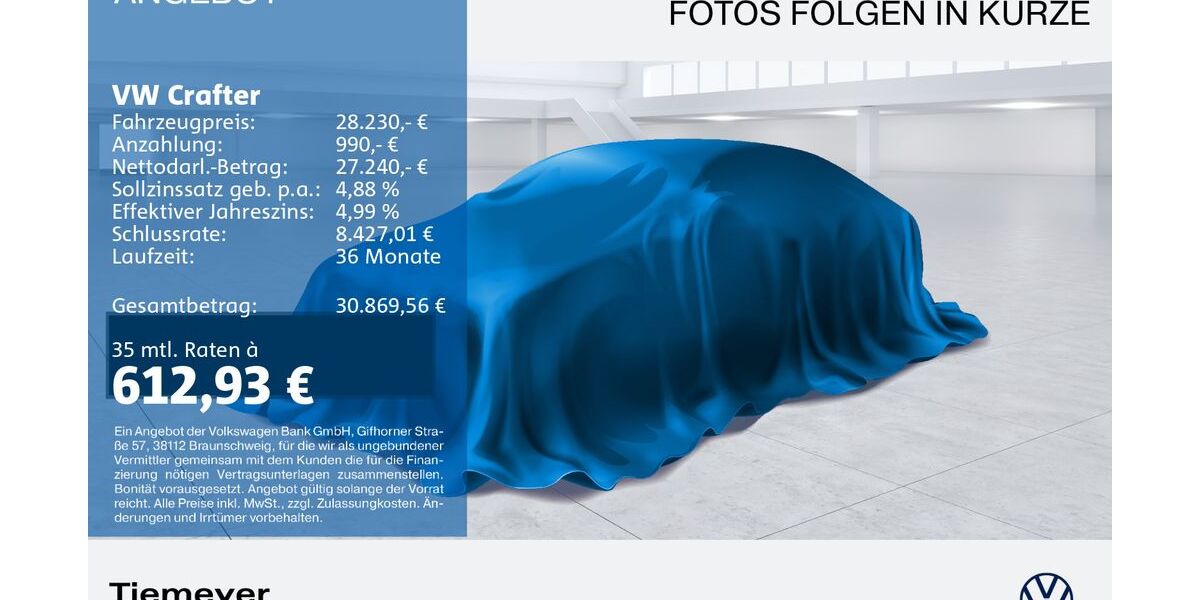 VW Crafter 128.021 km 26.190 &euro; Bochum 44892