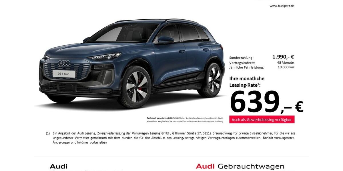 Audi Q6 e-tron 5.999 km 67.588 &euro; Dortmund 44143