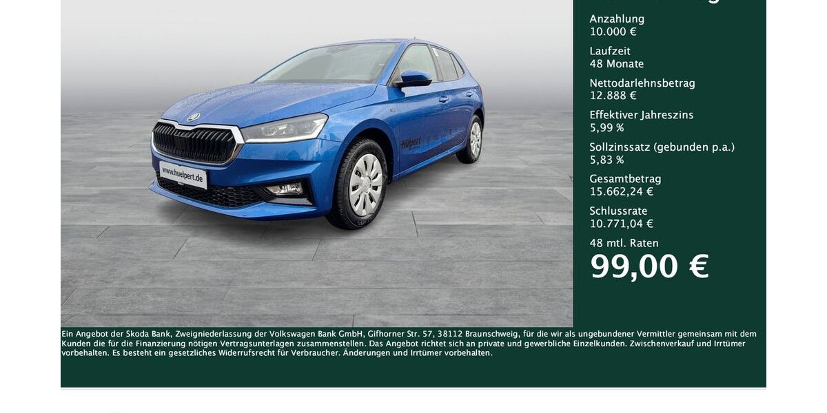 Skoda Fabia 4.221 km 22.285 &euro; Dortmund 44309