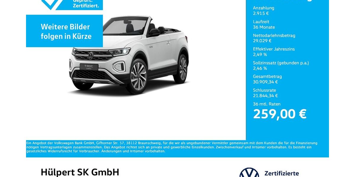 VW T-Roc 17.320 km 31.255 &euro; Bergkamen 59192