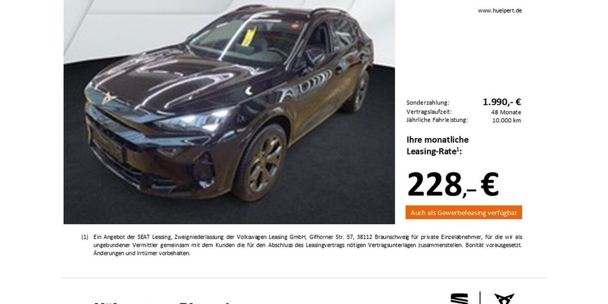 Cupra Formentor 17.468 km 32.000 &euro; Dortmund 44269
