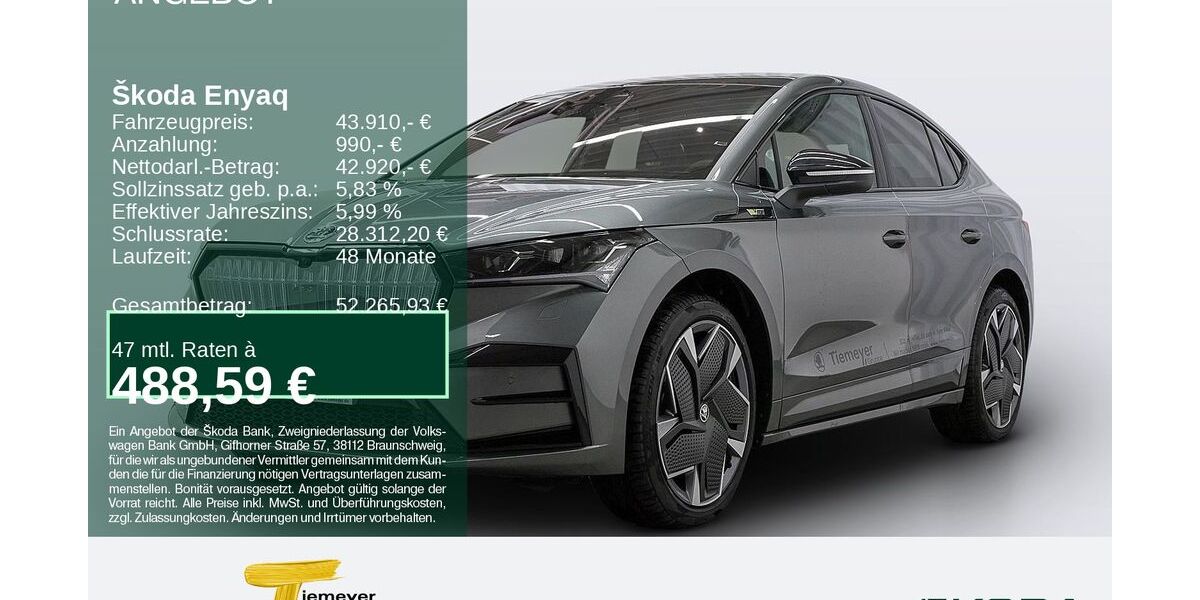 Skoda Enyaq 20.401 km 40.470 &euro; Bochum 44809
