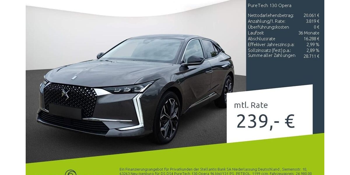 DS Automobiles DS4 20.200 km 23.470 &euro; Dortmund 44263