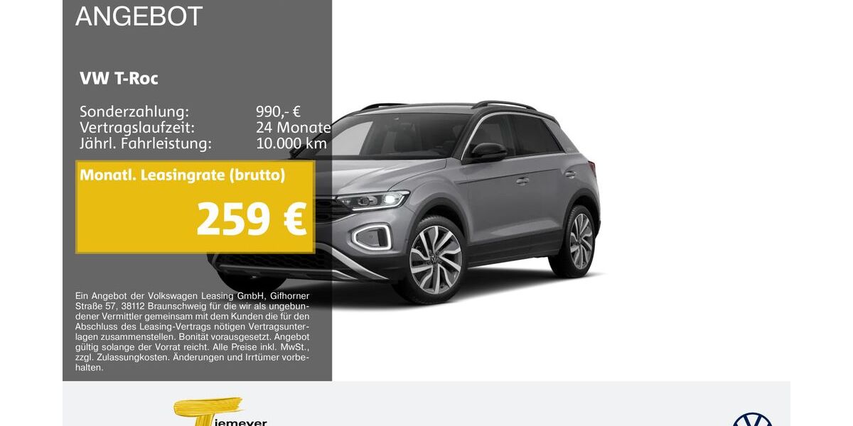 VW T-Roc 22.436 km 30.220 &euro; Bochum 44892