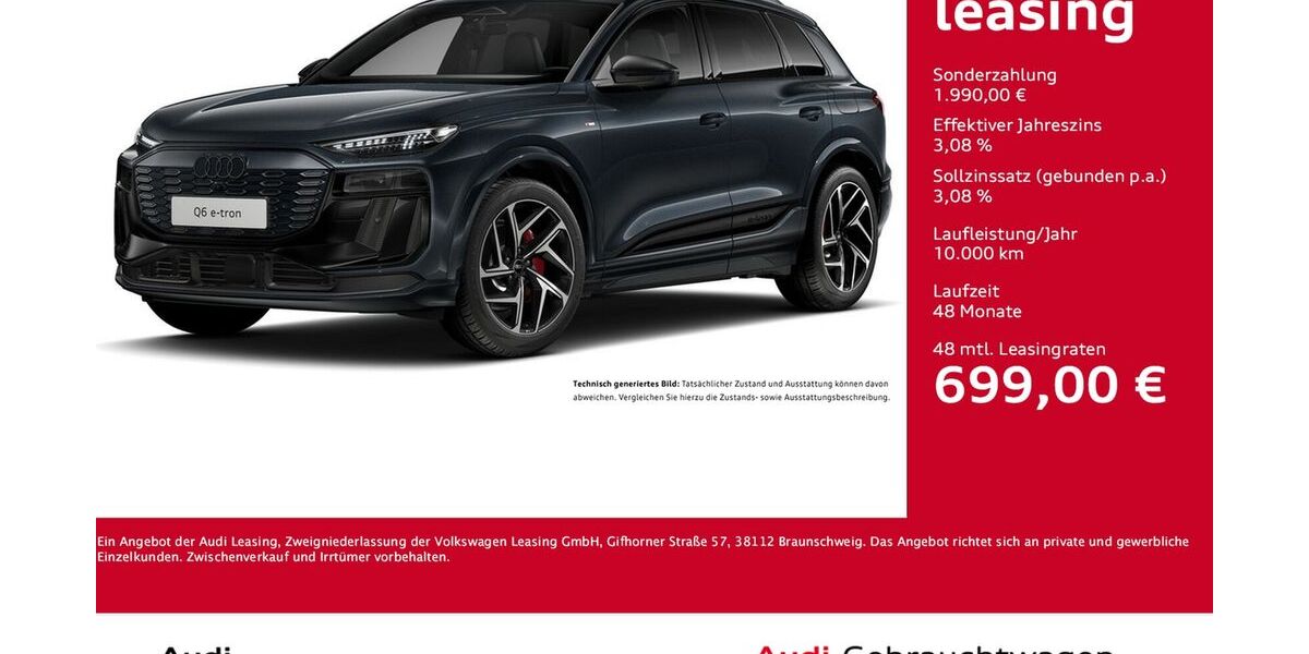 Audi Q6 e-tron 7.314 km 67.411 &euro; Dortmund 44143