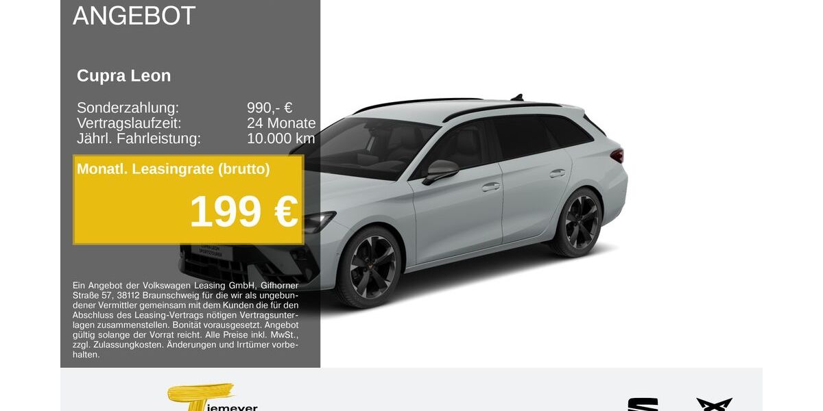 Cupra Leon 25.369 km 31.060 &euro; Hemer 58675