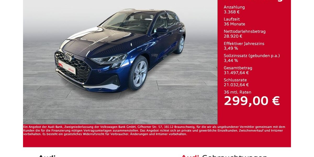 Audi A3 15.244 km 29.988 &euro; Dortmund 44143