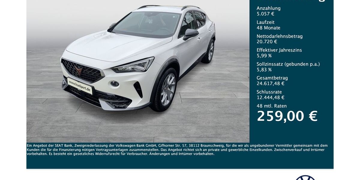 Cupra Formentor 19.944 km 25.490 &euro; Dortmund 44379