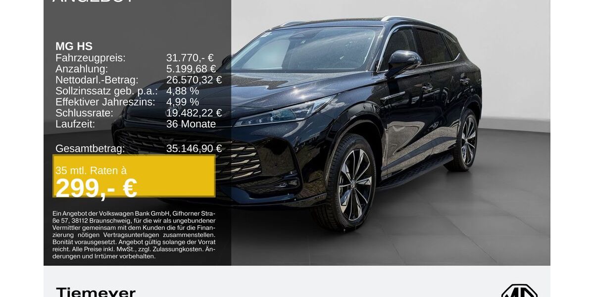 MG HS 6.900 km 31.770 &euro; Hemer 58675