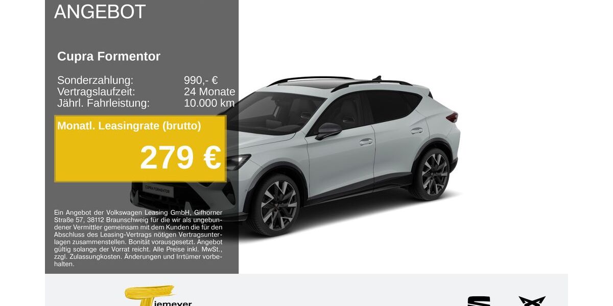 Cupra Formentor 16.074 km 43.520 &euro; Hemer 58675