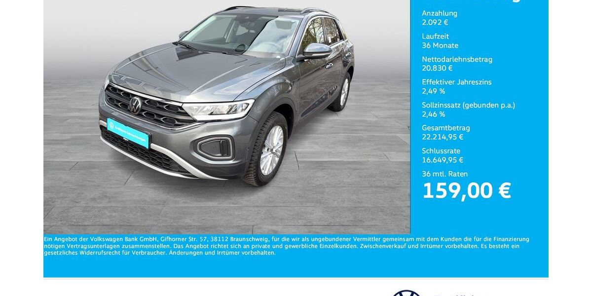 VW T-Roc 9.341 km 21.911 &euro; Dortmund 44379
