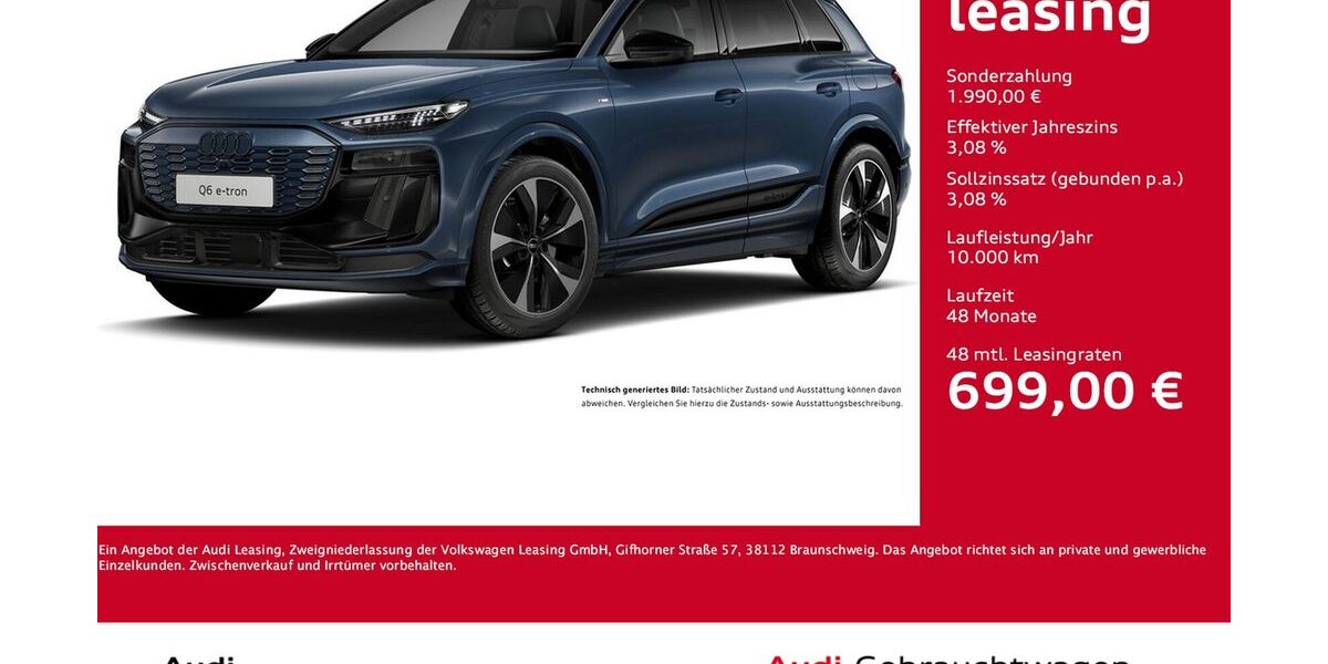 Audi Q6 e-tron 14.438 km 66.788 &euro; Dortmund 44143