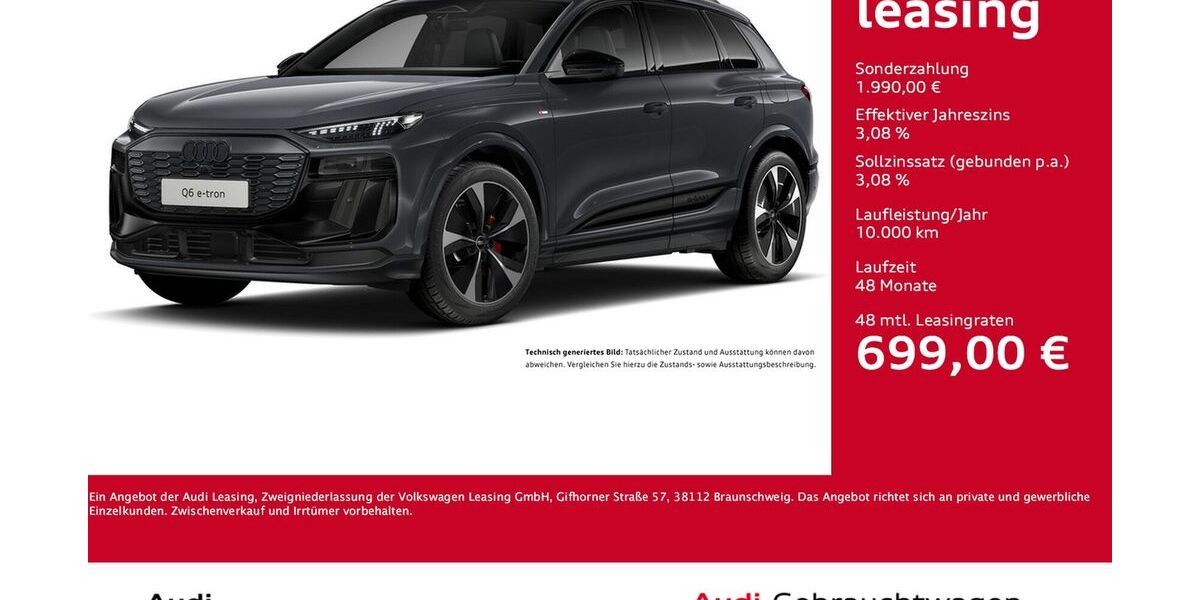 Audi Q6 e-tron 6.282 km 67.411 &euro; Dortmund 44143
