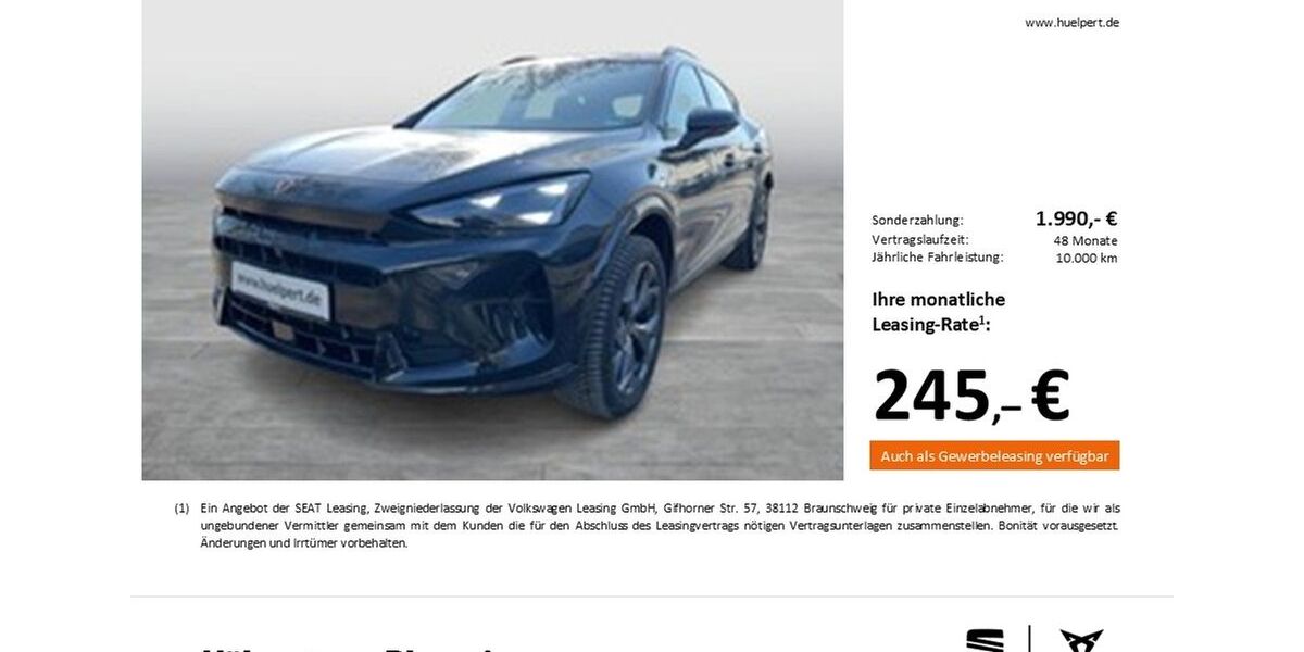 Cupra Formentor 13.979 km 32.988 &euro; Dortmund 44269