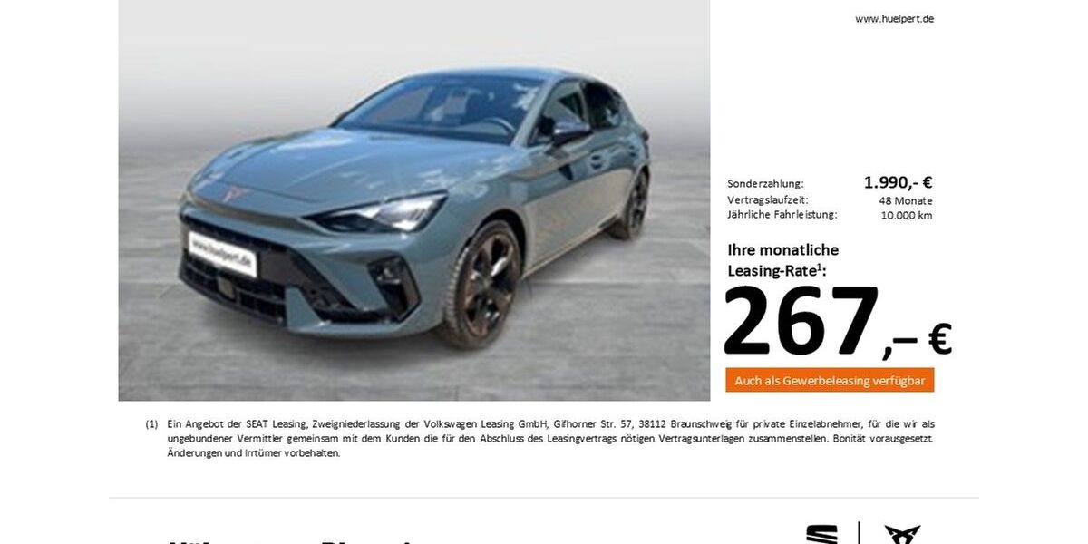 Cupra Leon 4.146 km 31.588 &euro; Dortmund 44269