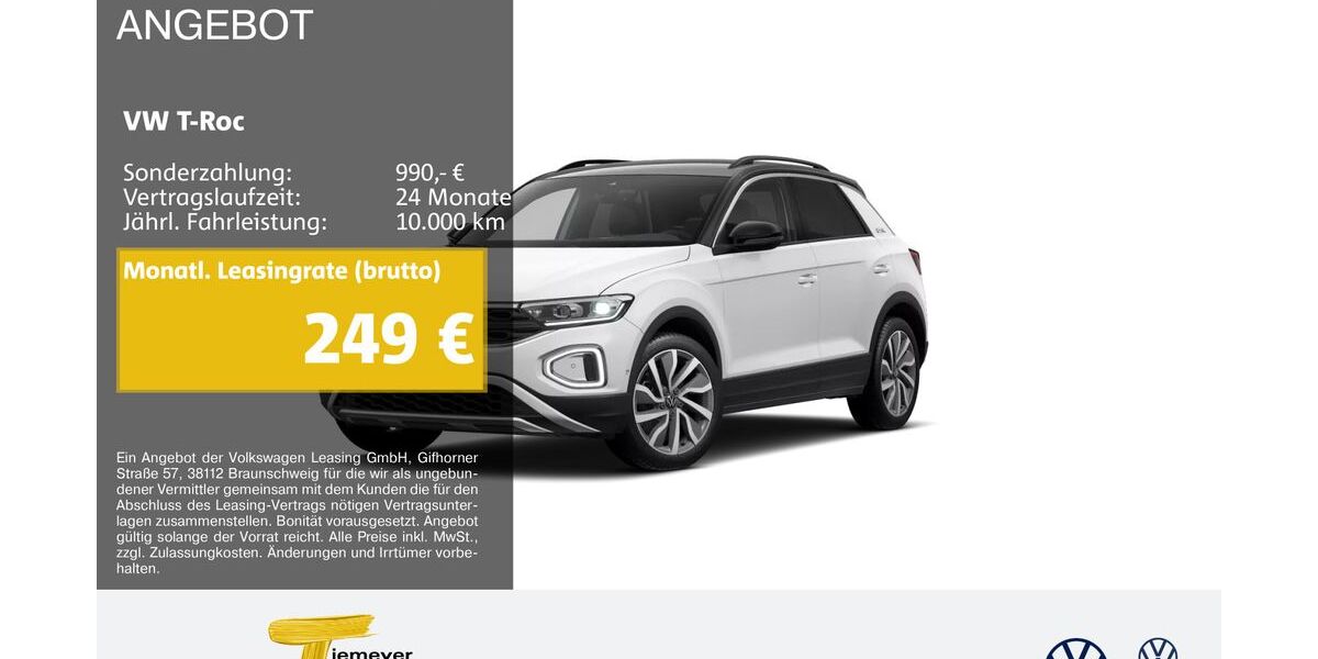 VW T-Roc 9.273 km 31.640 &euro; Castrop-Rauxel 44575
