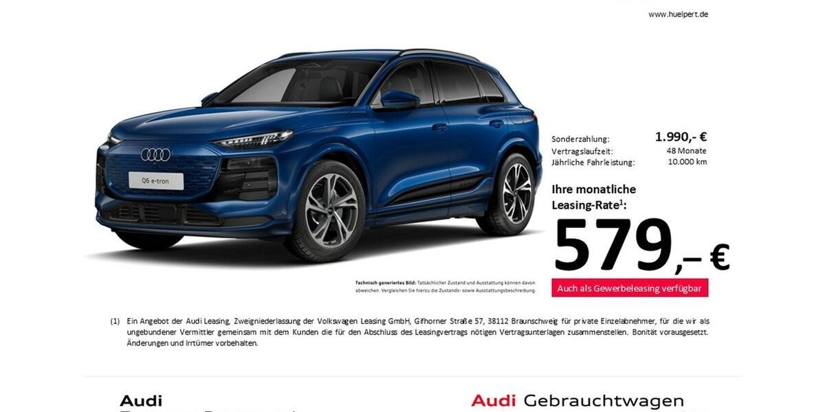 Audi Q6 e-tron 8.055 km 64.633 &euro; Dortmund 44143