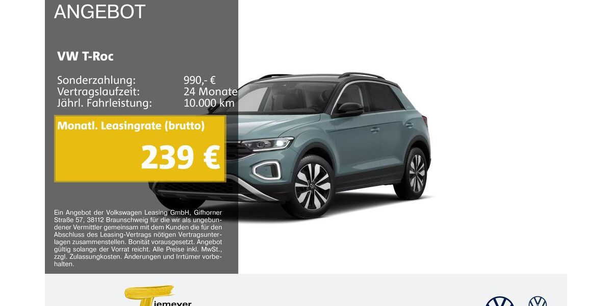 VW T-Roc 25.722 km 28.790 &euro; Marl 45770