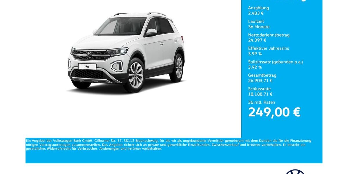VW T-Roc 41.648 km 26.376 &euro; Bergkamen 59192