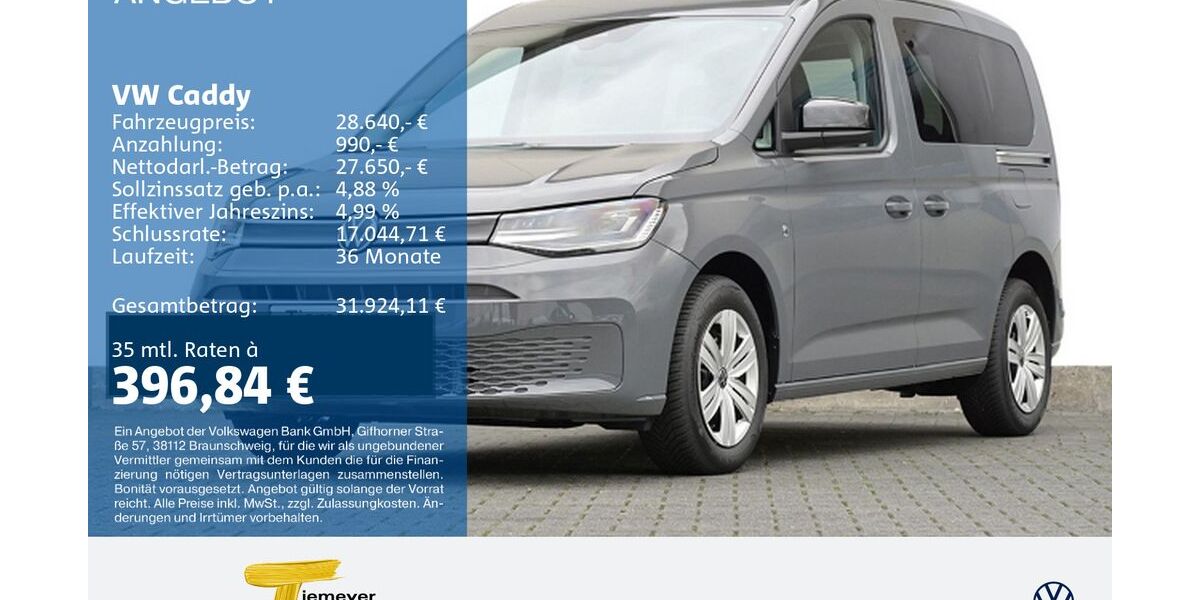 VW Caddy 7.500 km 27.870 &euro; Bochum 44892
