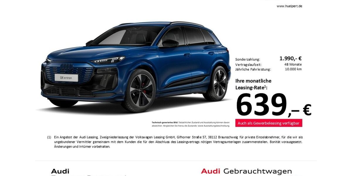 Audi Q6 e-tron 5.002 km 67.411 &euro; Dortmund 44143