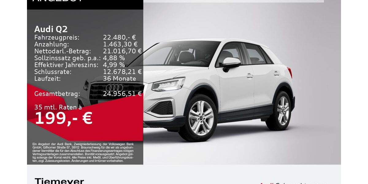Audi Q2 61.995 km 21.840 &euro; Gelsenkirchen 45894