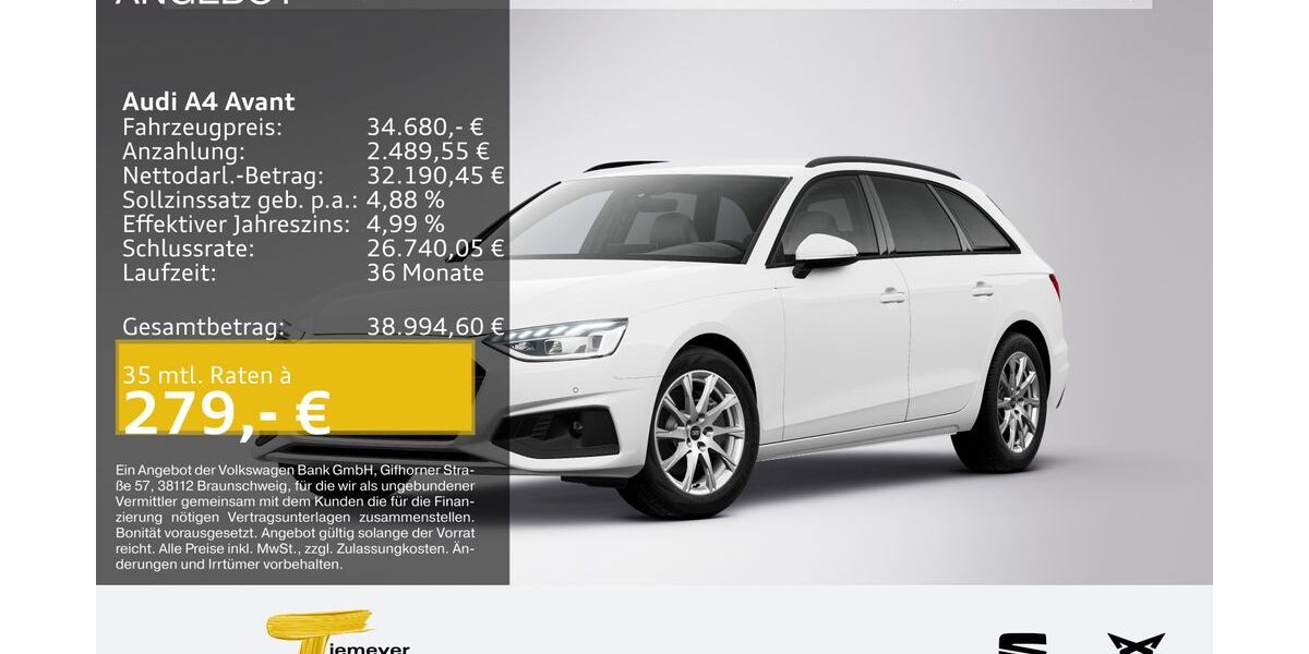 Audi A4 36.863 km 33.830 &euro; Bochum 44809