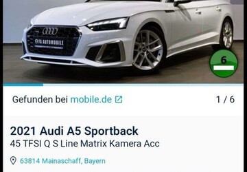 Audi A5 28.000 km 45.000 &euro; Witten 58452