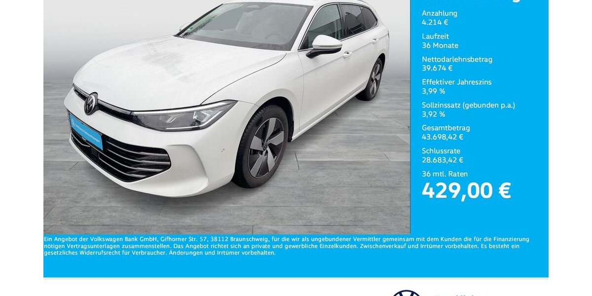 VW Passat Variant 8.039 km 43.722 &euro; Dortmund 44141