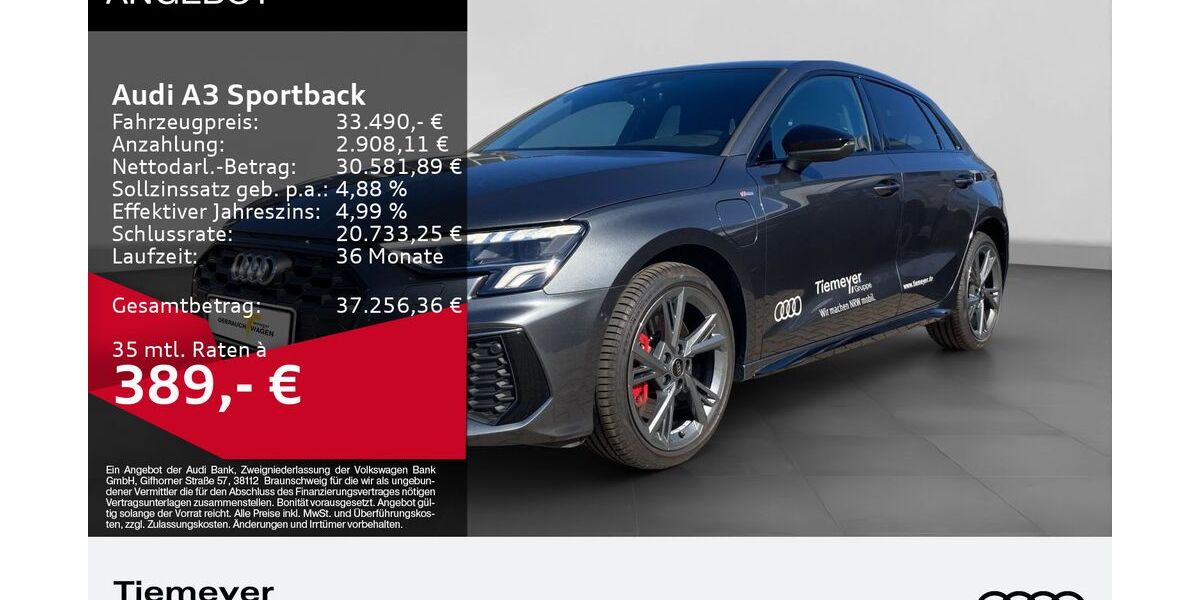 Audi A3 24.999 km 32.970 &euro; Bochum 44892