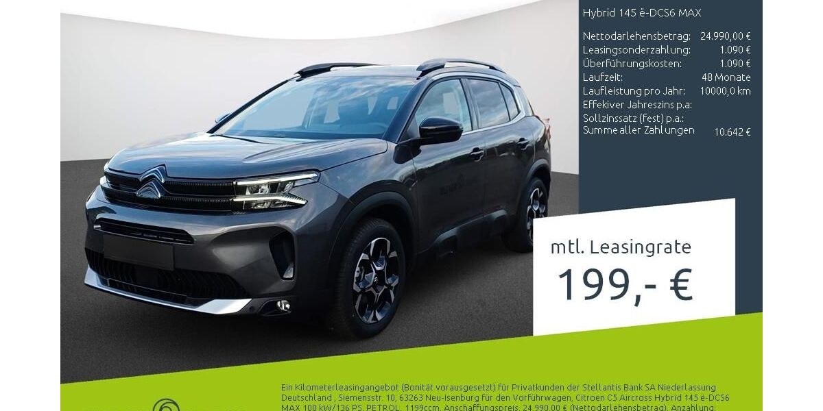 Citroen C5 Aircross 9.306 km 24.989 &euro; Dortmund 44263
