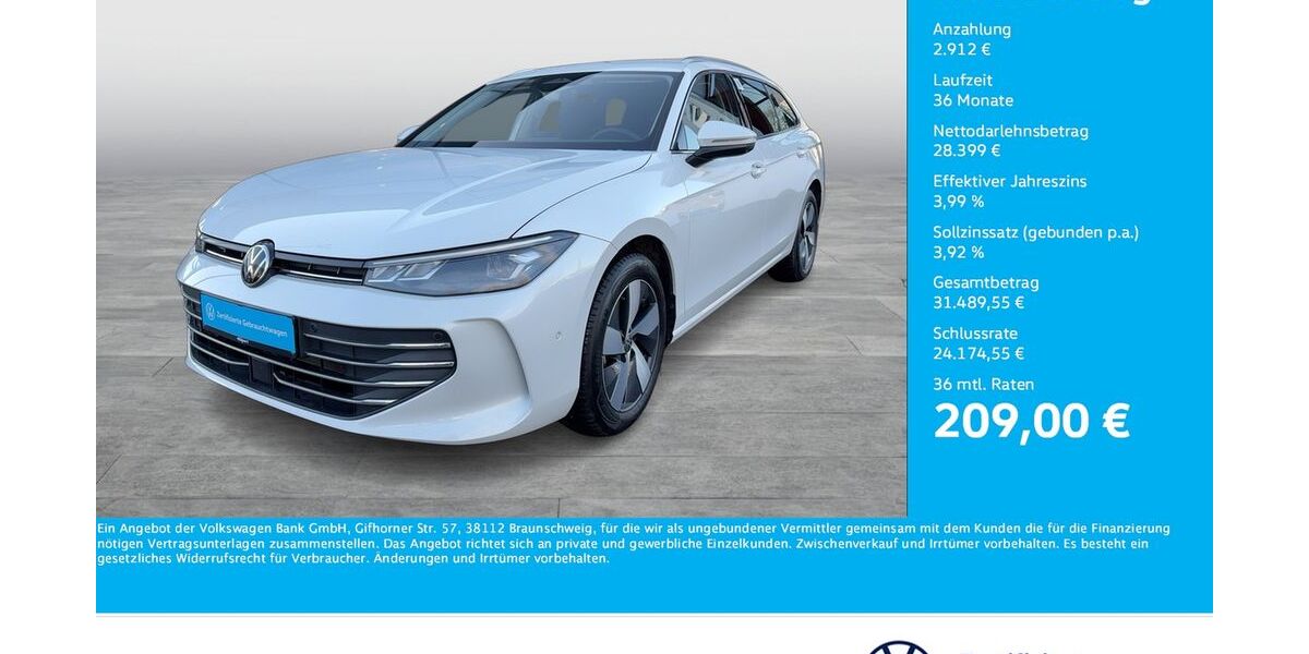 VW Passat Variant 19.540 km 31.777 &euro; Dortmund 44379