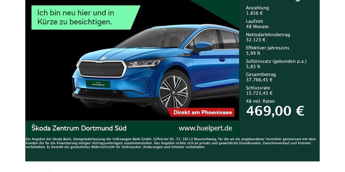 Skoda Enyaq 68.480 km 33.980 &euro; Dortmund 44269