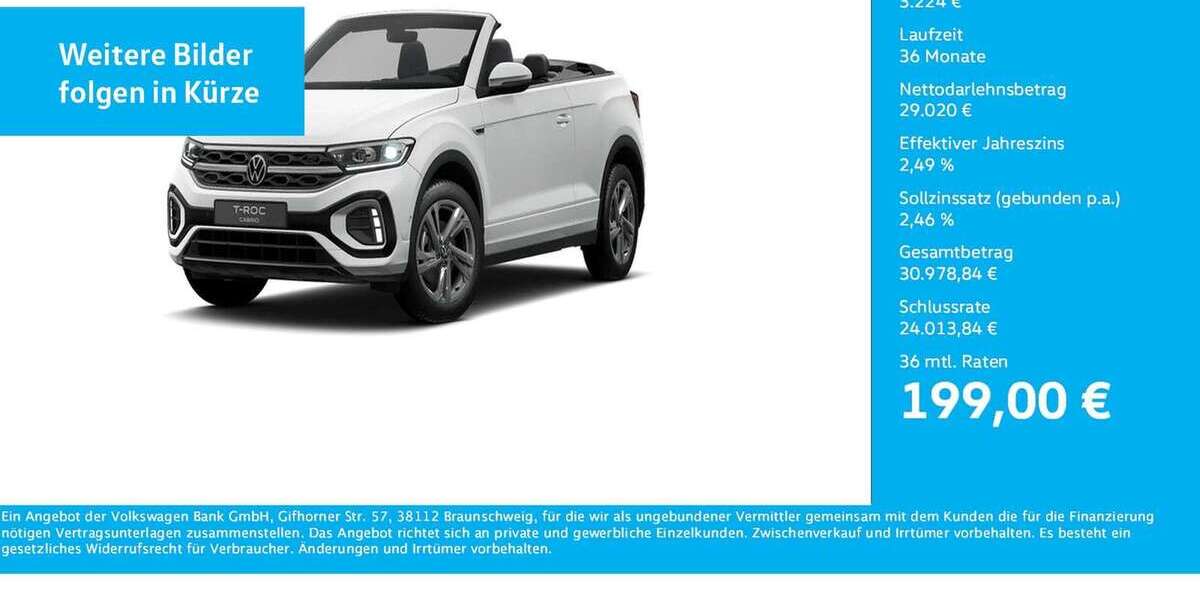 VW T-Roc 18.584 km 32.244 &euro; Dortmund-Marten 44379