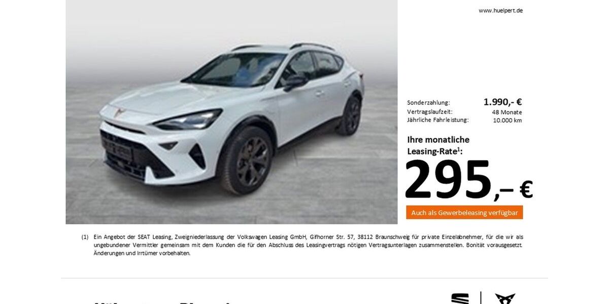 Cupra Formentor 11.033 km 33.828 &euro; Dortmund 44269